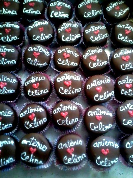 Mini pão de mel decorado